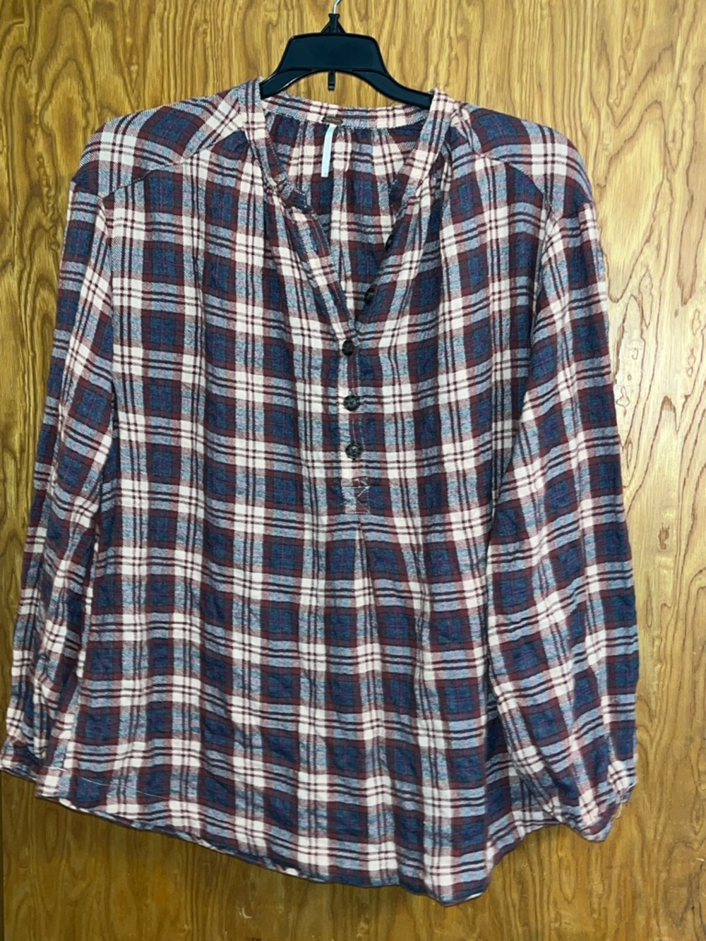 Free People Northern Bound
Tunic Top Women's L Plaid
Flannel Country